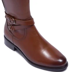 Joline Tan Leather Boots