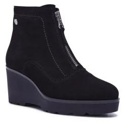 Kelania Black Suede Ankle Boots