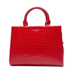 Kleo Red Croc Handbag