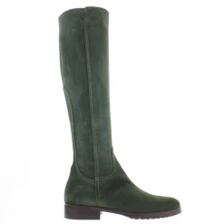 Lara Green Suede Knee-High Boots