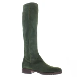 Lara Green Suede Knee-High Boots