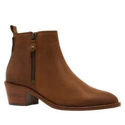 Laurelle Block Heel Suede Ankle Boots