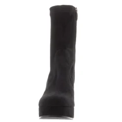 Lavora Black Platform Ankle Boots