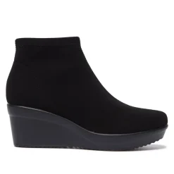 Lentini Black Stretch Ankle Boots