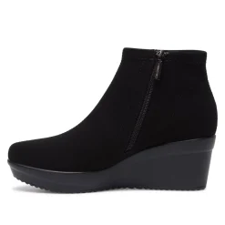 Lentini Black Stretch Ankle Boots