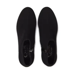 Lentini Black Stretch Ankle Boots