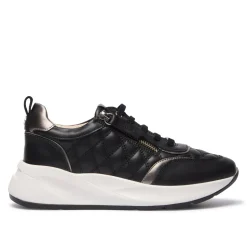 Lestina Black Leather Leisure