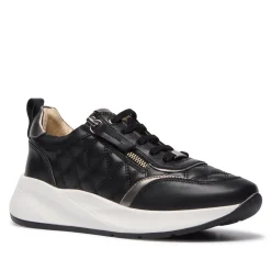 Lestina Black Leather Leisure