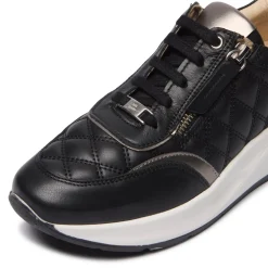Lestina Black Leather Leisure