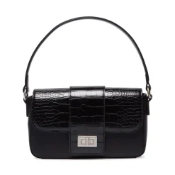 Listini Black Croc Handbag