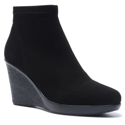Livia Black Stretch Ankle Boot