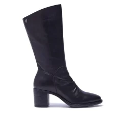 Lodeve Black Leather Ankle Boots