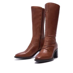 Lodeve Tan Leather Ankle Boots