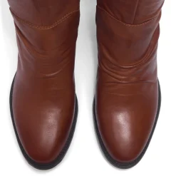 Lodeve Tan Leather Ankle Boots