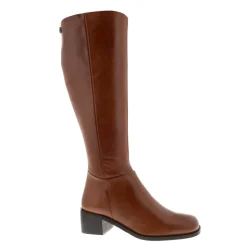 Losanna Tan Leather Knee High Boots