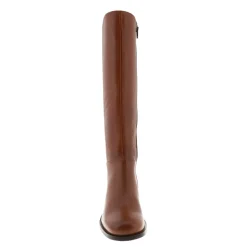 Losanna Tan Leather Knee High Boots