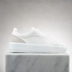 Mabel White Leather Trainers