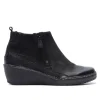 MAEVE BLACK LEATHER ANKLE BOOTS