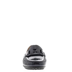 Martedi Navy Leather Penny Loafers