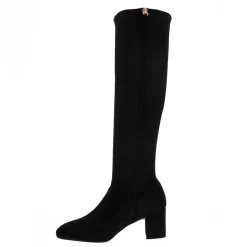 Mimosa Black Italian Suede Knee High Boots