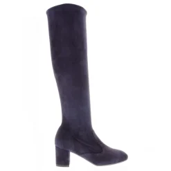 Mimosa Navy Italian Suede Knee High Boots