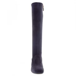 Mimosa Navy Italian Suede Knee High Boots
