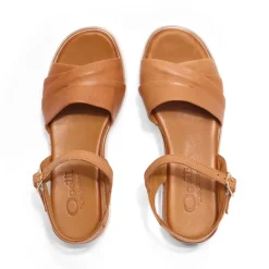Myriad Tan Leather Wedge Sandals
