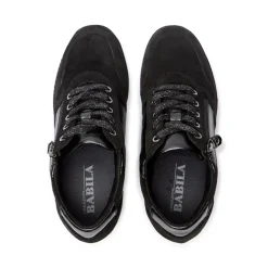 Nemoli Black Leather Trainers
