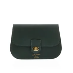 Orsina Green Italian Leather Shoulder Bag