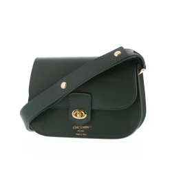 Orsina Green Italian Leather Shoulder Bag