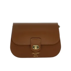 Orsina Tan Italian Leather Shoulder Bag