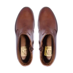 Orvieto Tan Leather Ankle Boots