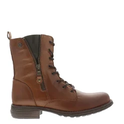 Paulette Brandy Lace-Up Ankle Boots