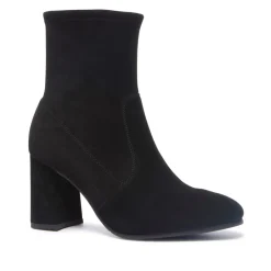 Pelugio Black Suede Ankle Boots
