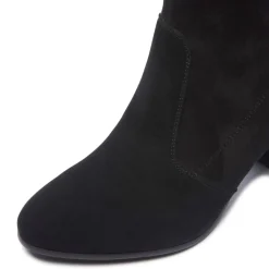 Pelugio Black Suede Ankle Boots