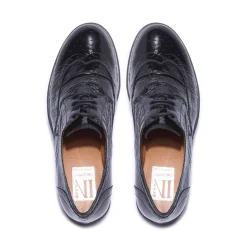 Perla Black Patent Leather Loafers