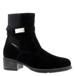 Pollenzo Black Suede Ankle Boots