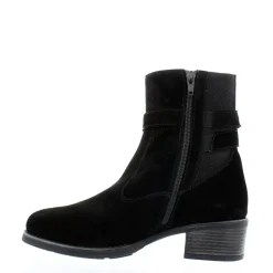 Pollenzo Black Suede Ankle Boots