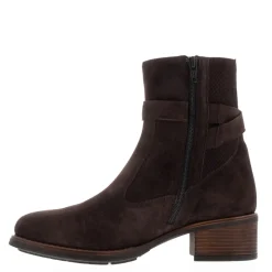Pollenzo Brown Suede Ankle Boots