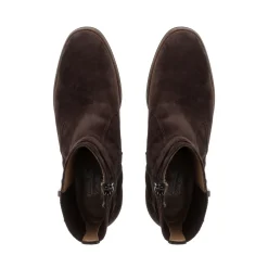 Pollenzo Brown Suede Ankle Boots