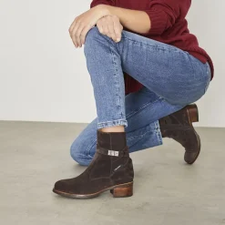 Pollenzo Brown Suede Ankle Boots