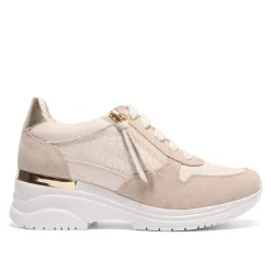 Robyn Cream Leather Chunky Trainers