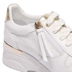 Robyn White Leather Chunky Trainers