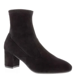 Rose Black Suede Ankle Boots
