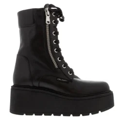 Sabbati Black Leather Ankle Boots