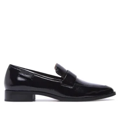 Sarina Black Patent Leather Loafers