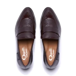 Sarina Bordo Patent Leather Loafers