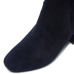 Sartina Navy Suede Ankle Boots