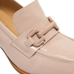 Senso Blush Leather Block Heel Loafers