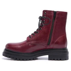 Seville Bordo Leather Ankle Boots